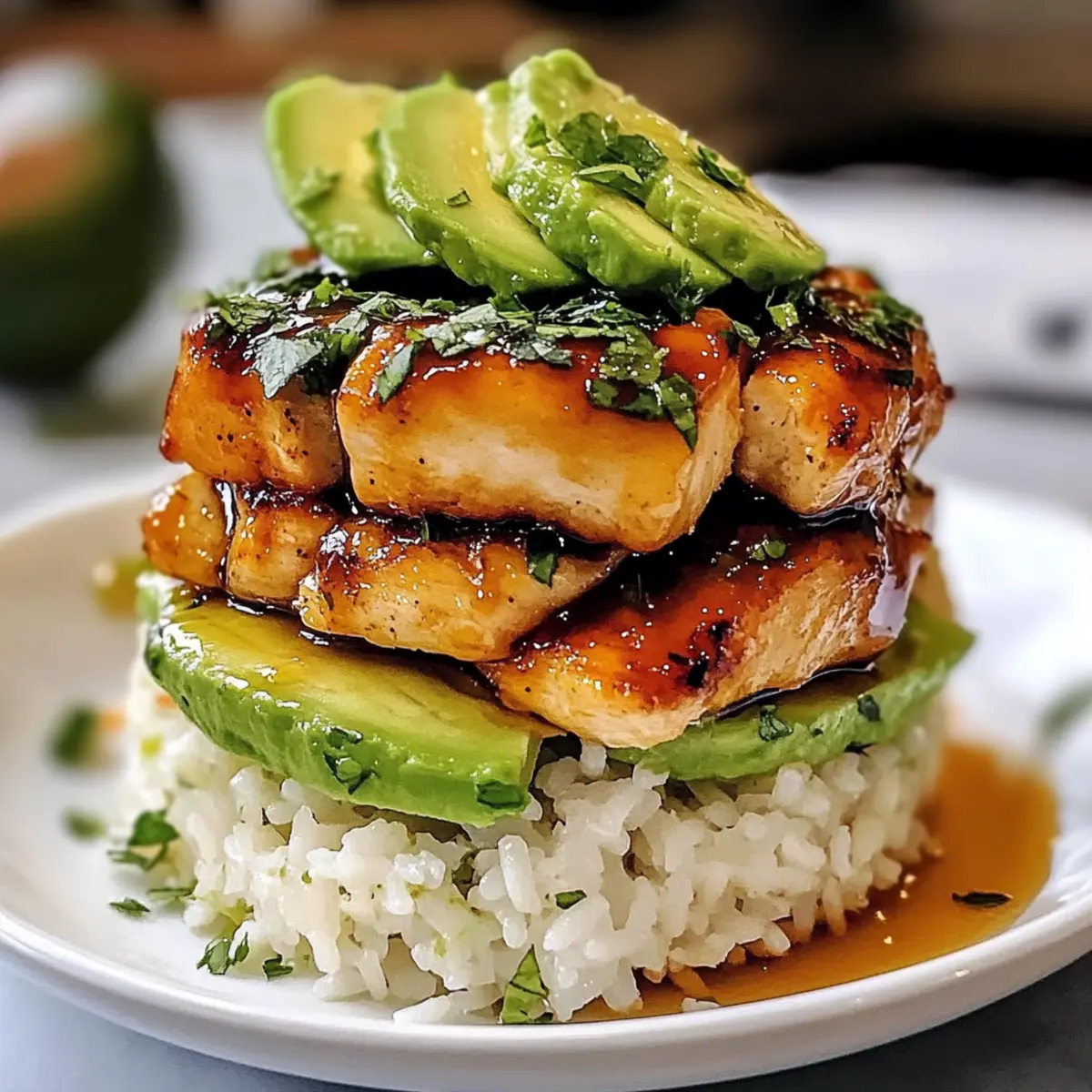 Honig-Limetten-Hühnchen und Avocado-Reis im Handumdrehen