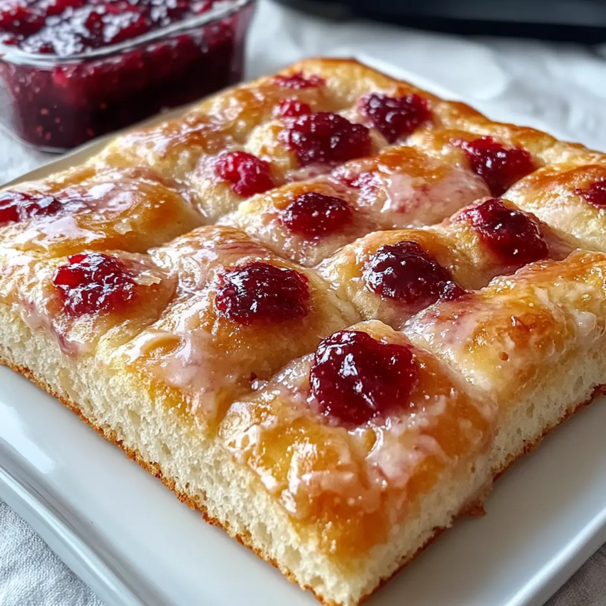 Marmeladenkrapfen-Focaccia für dein perfektes Sonntagfrühstück