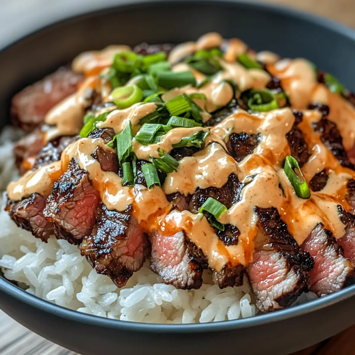 Koreanisches BBQ Rindfleisch Reis Bowls genießen