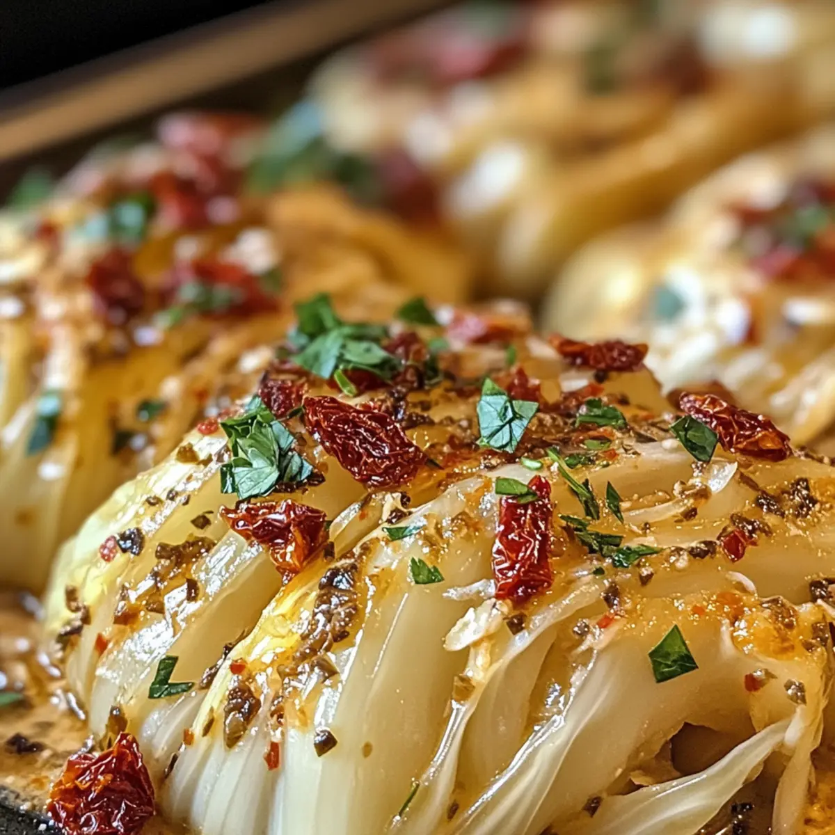 Heirate mich schmelzender Kohl mit cremiger Sauce