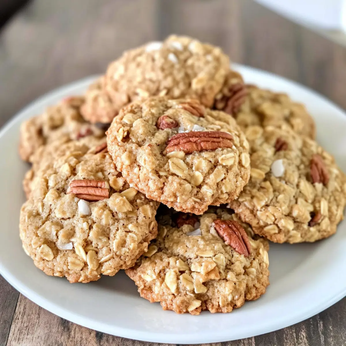 Haferflocken Kokosnuss Pekanuss Kekse für Naschkatzen