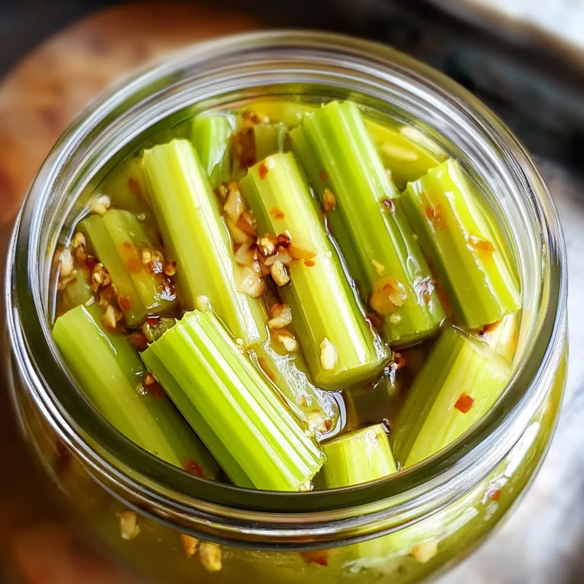 Eingelegte Sellerie für den perfekten Snack