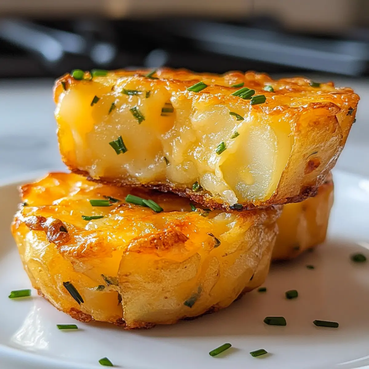 Kartoffelcheddar- und Schnittlauch-Backen ganz einfach