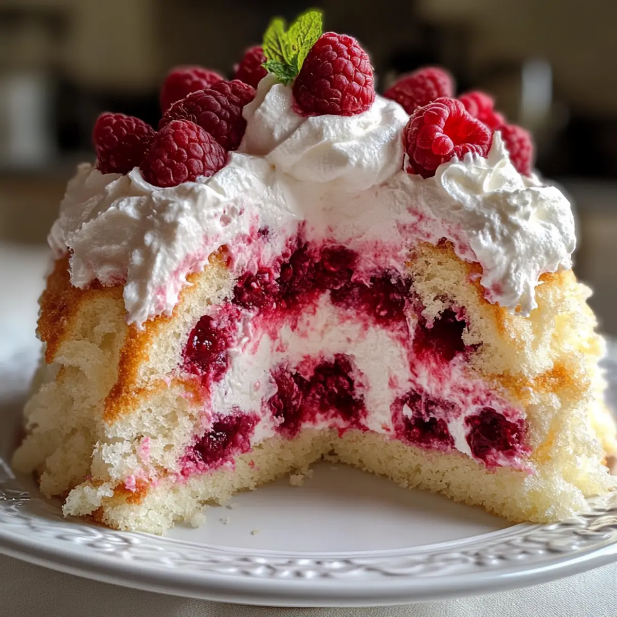Himbeer Engelshaftskuchen für frische Genussmomente