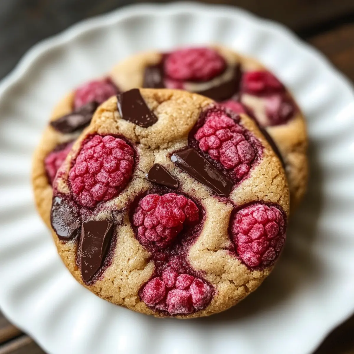 Himbeer-Dunkle-Schokoladen-Kekse für jeden Anlass