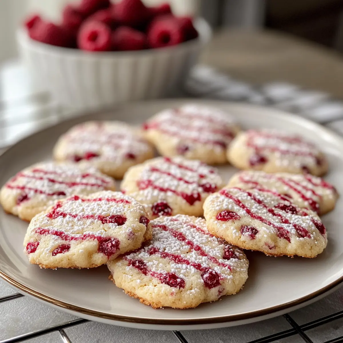 Himbeerzuckerplätzchen: Fruchtige Köstlichkeiten selbstgemacht