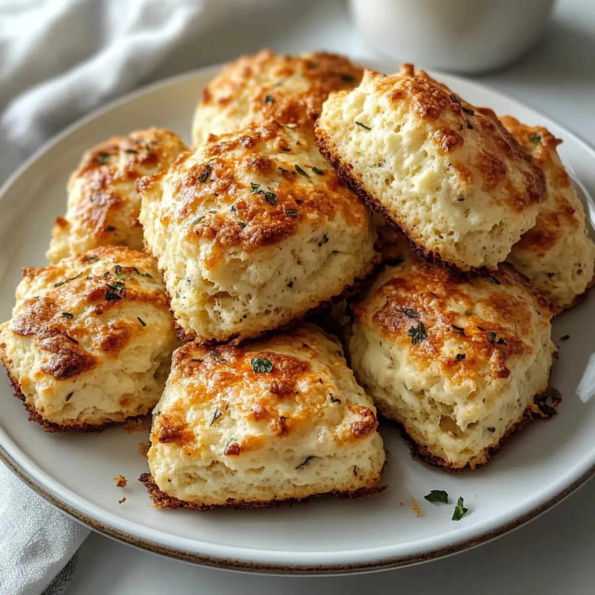 Herzhafte Knoblauch-Parmesan-Scones leicht gemacht