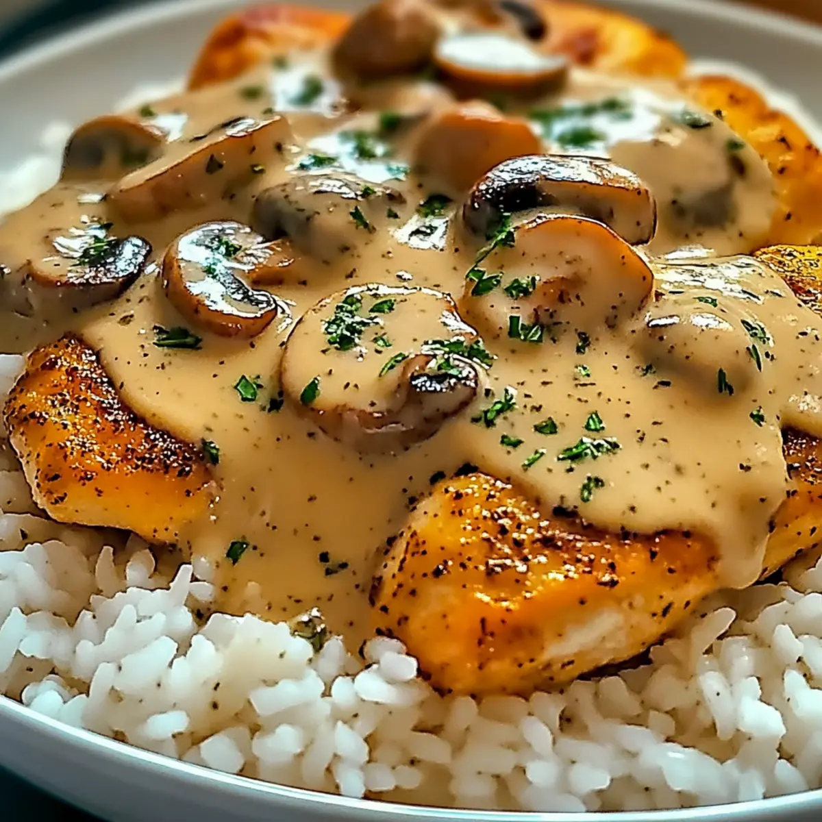 Mit Masern von Hühnchen und Reis für jeden Abend