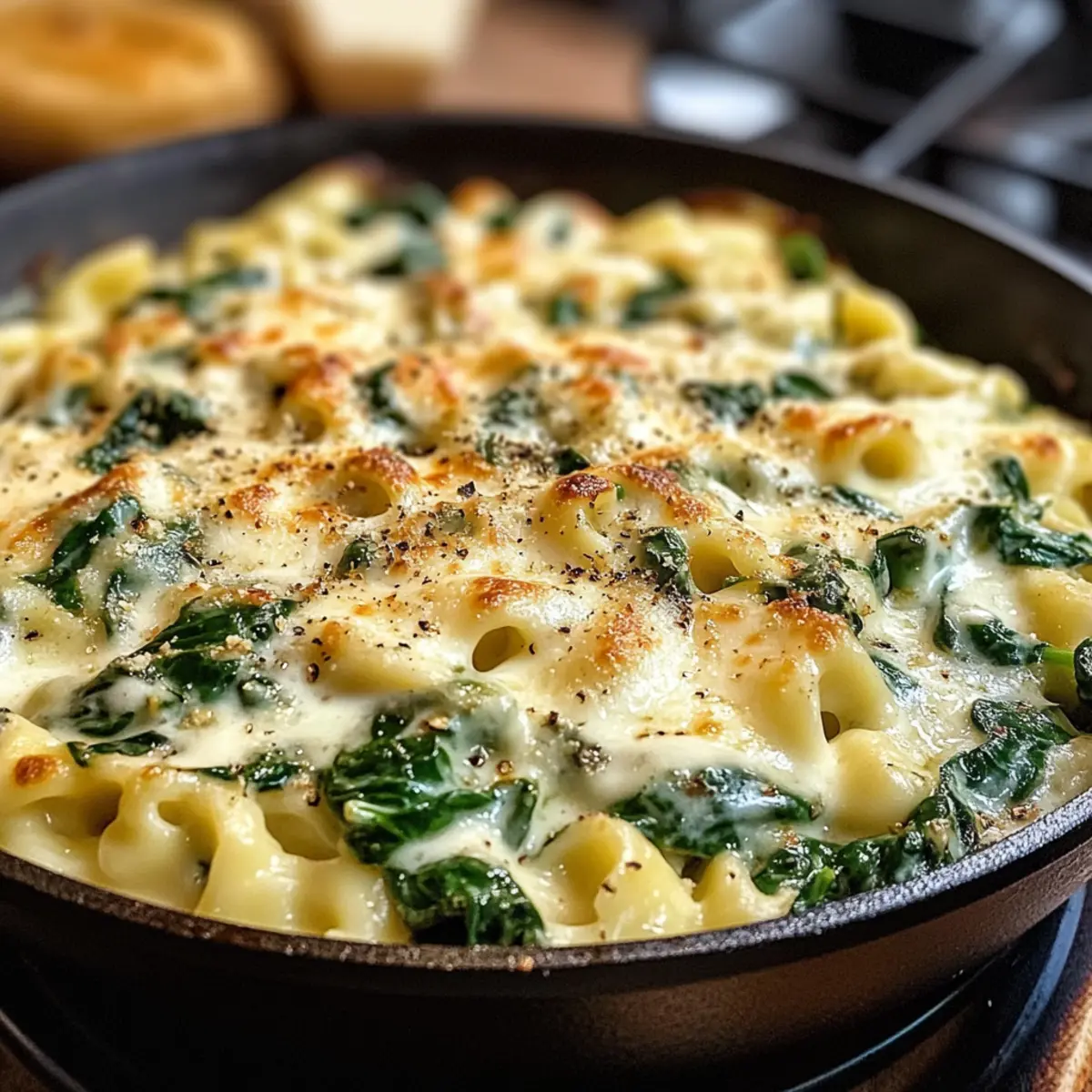 Spätzlepfanne mit Spinat für wärmende Abende
