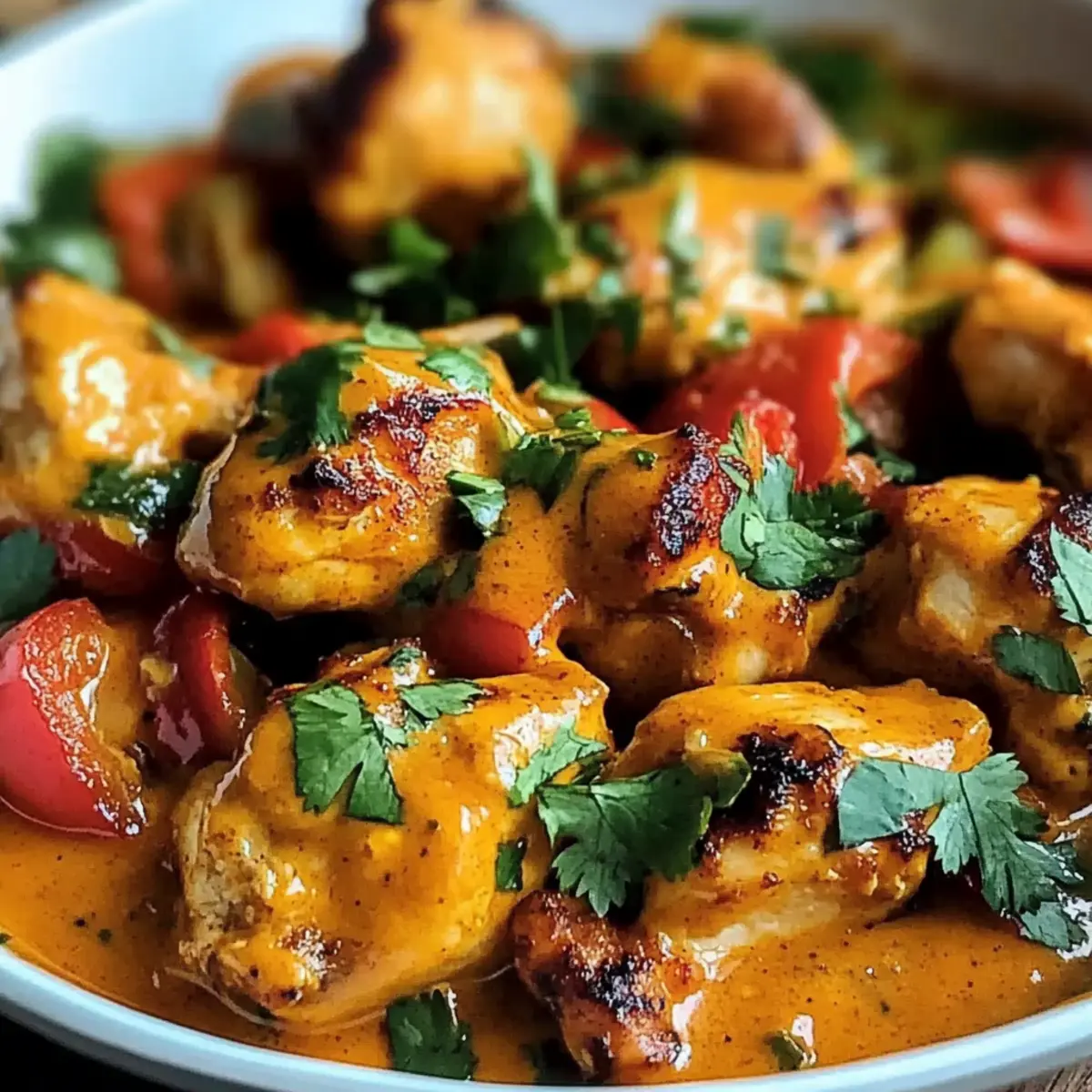 Scharfes brasilianisches Kokosnuss-Hühnchen schnell zubereitet