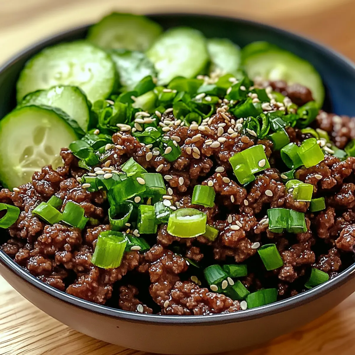 Scharfes Keto Koreanisches Rinderhackfleisch Rezept