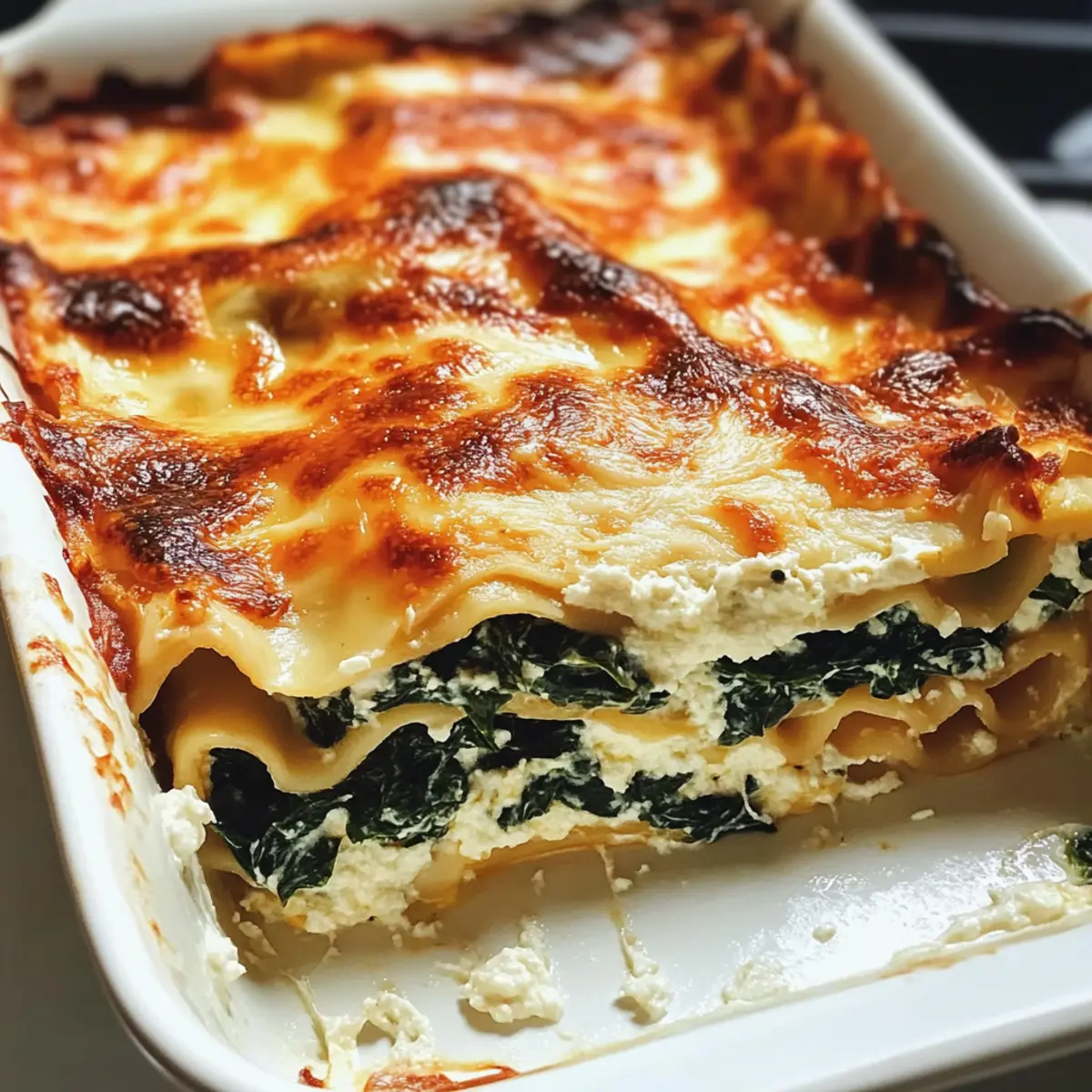 Spinat Ricotta Lasagne für perfekte Familienabende
