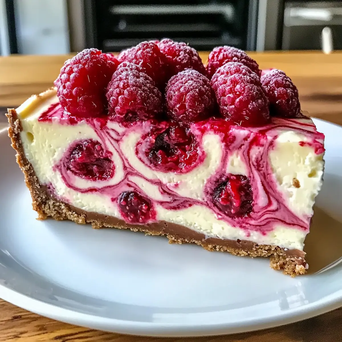 Weiße Schokolade Himbeere Käsekuchen einfach gemacht