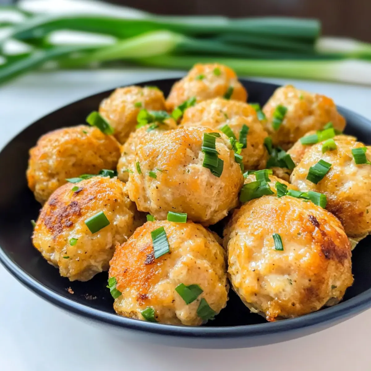Gebratene Keto-Hähnchenfleischbällchen für jede Gelegenheit