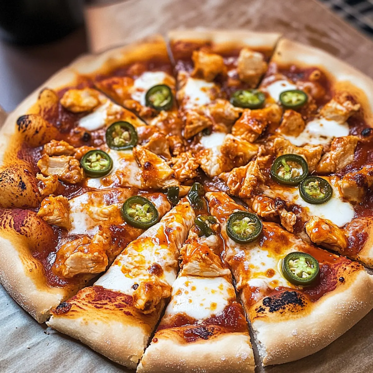 Buffalo-Hühnchen-Pizza: Würzig und Unwiderstehlich