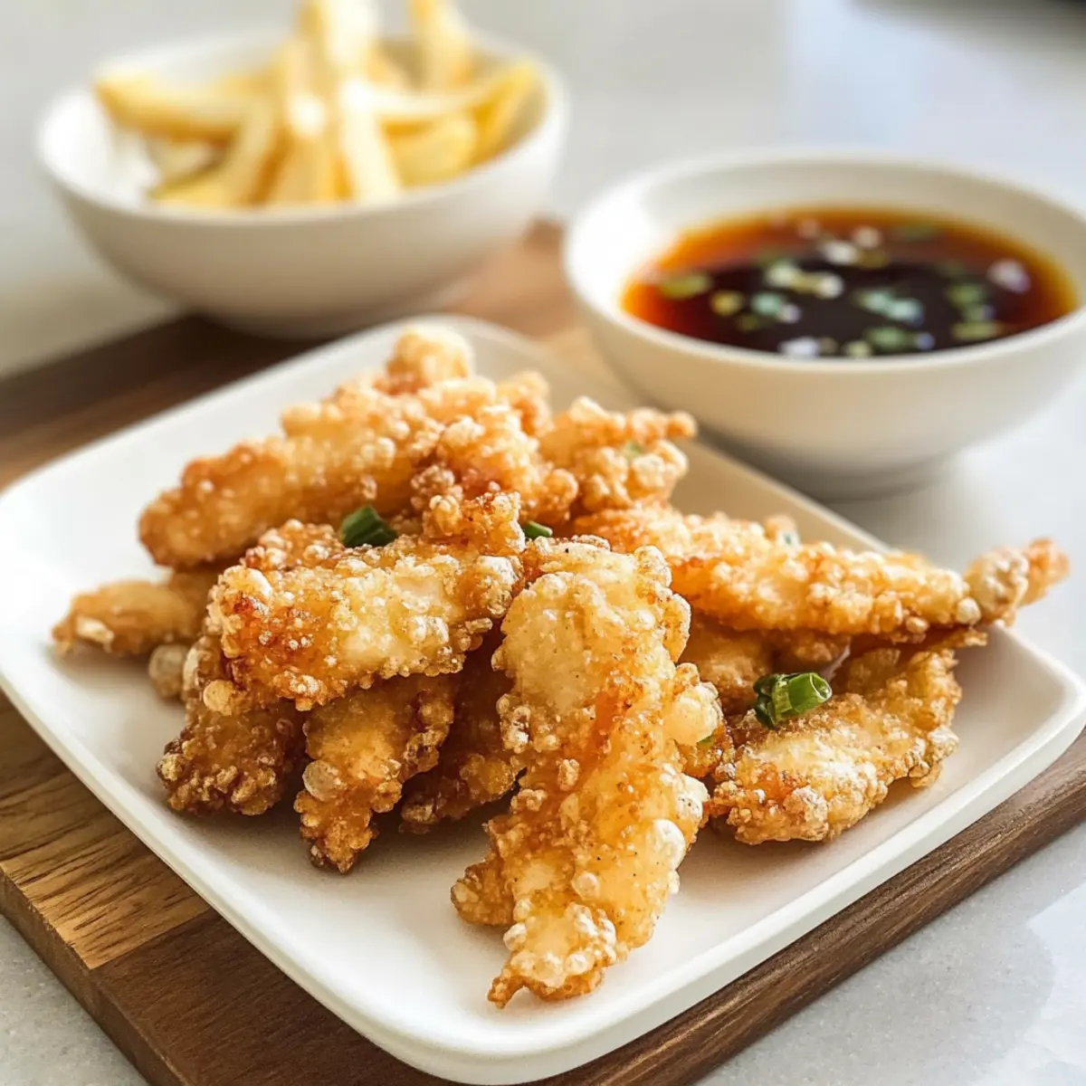 Hühnchen-Tempura: Krosse japäische Köstlichkeit