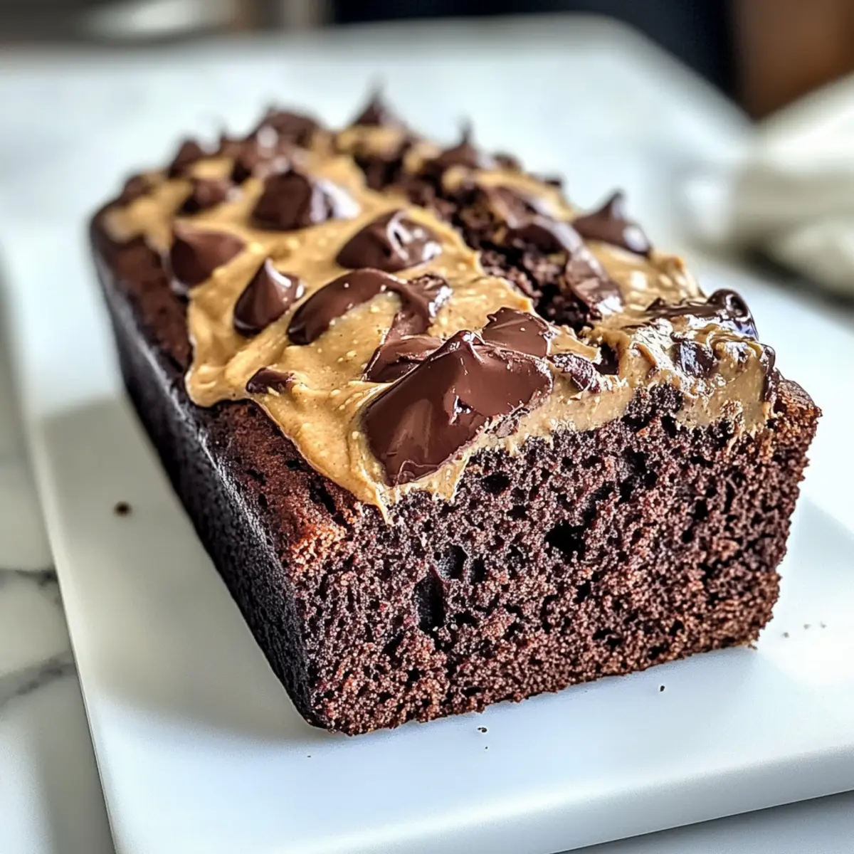 Schokoladen-Erdnussbutter-Bananenbrot für Genießer