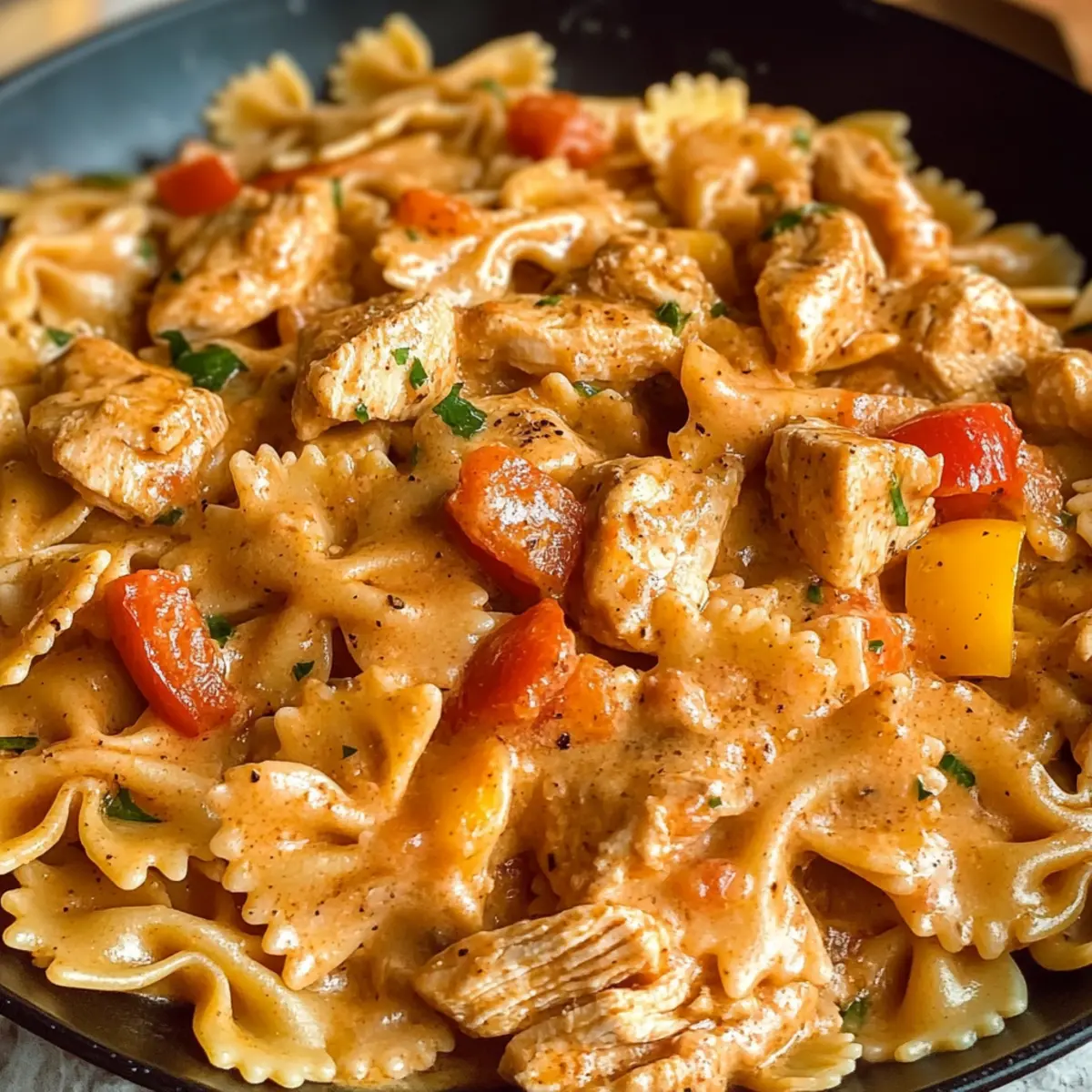 Cremige Cajun Hühnchen Pasta Rezept für schnelle Abende