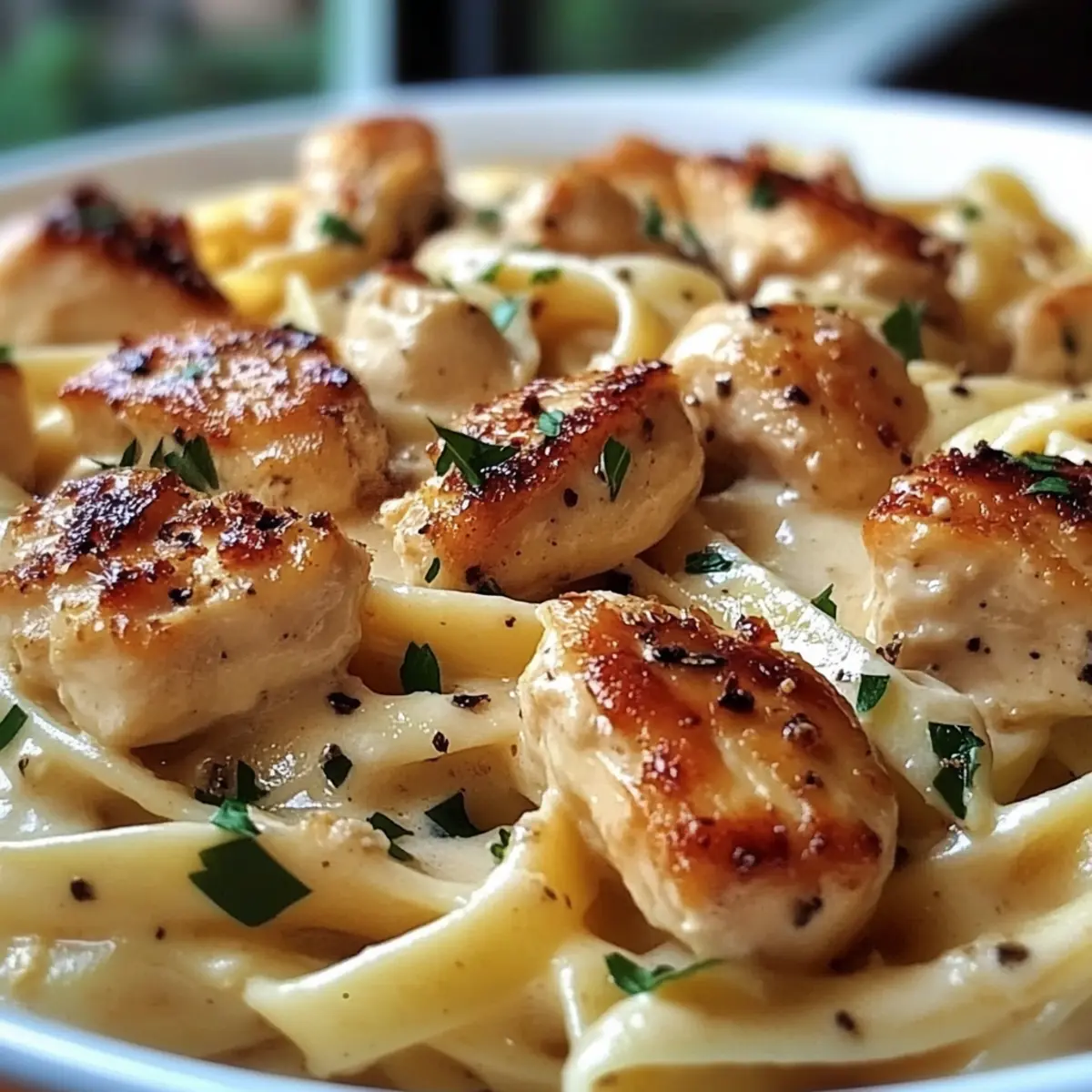Cremige italienische Hähnchenpasta in 30 Minuten