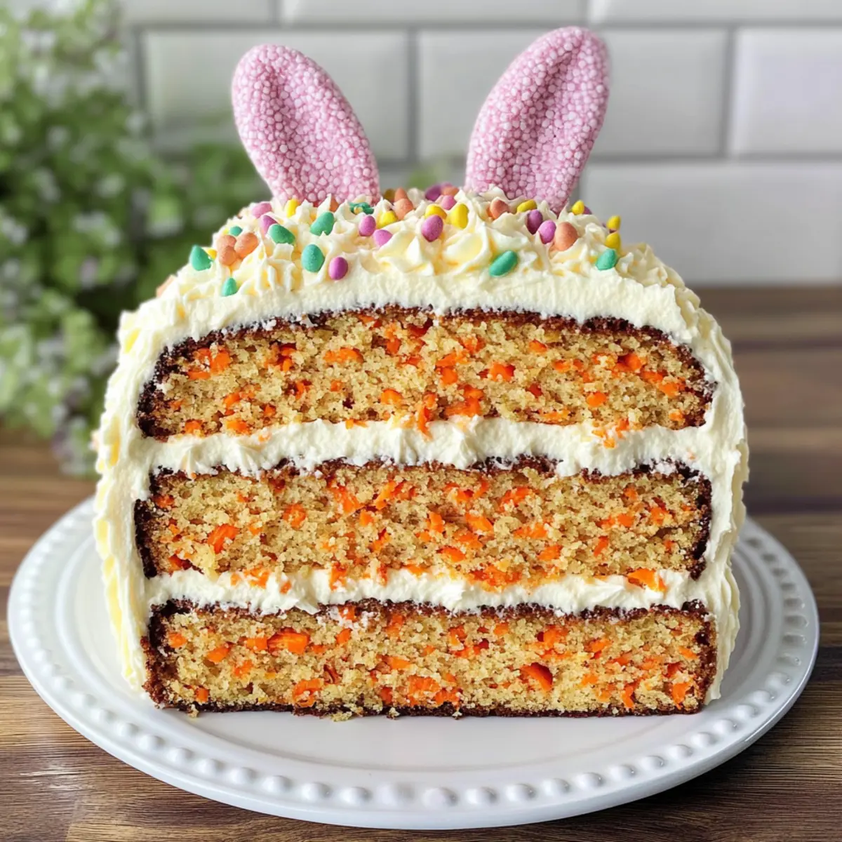 Osterhase Karottenkuchen mit Mascarpone Frosting