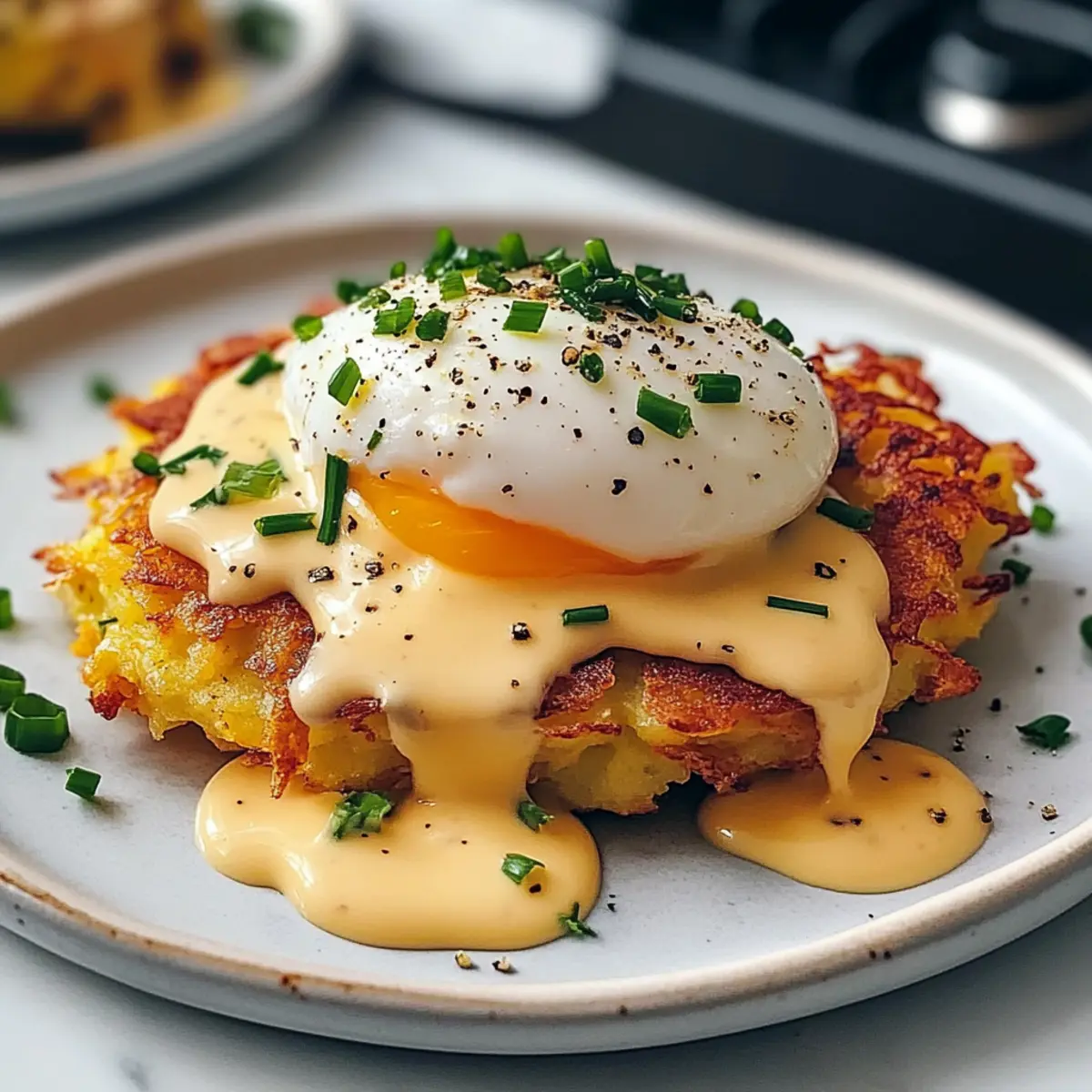 Einfache Latke Eggs Benedict für deinen Brunch