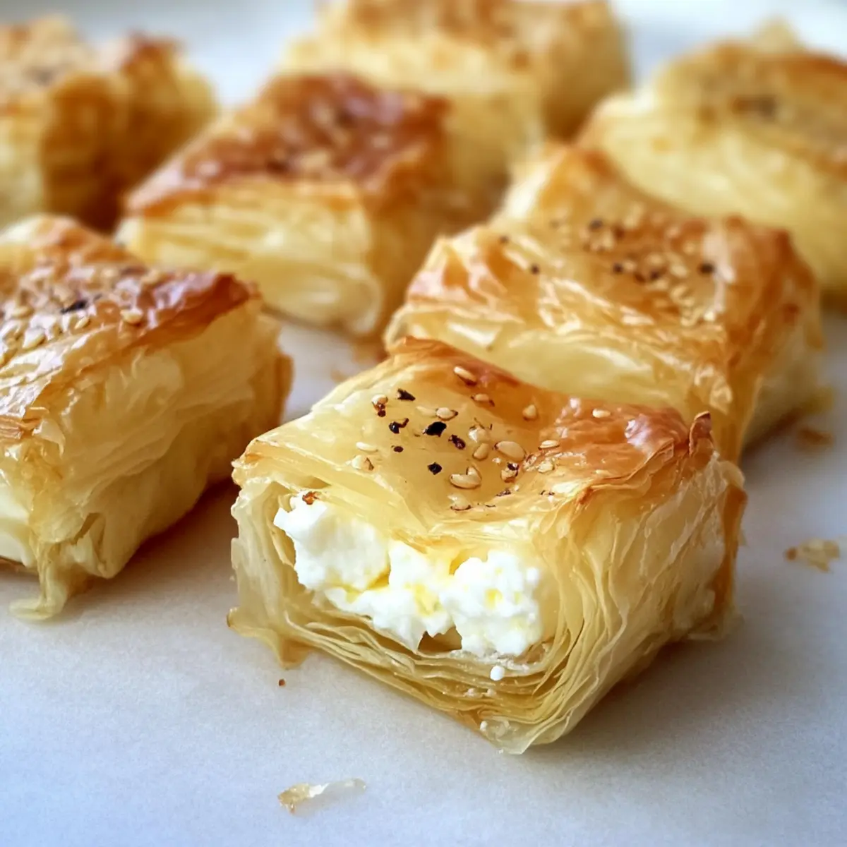 Griechische Feta-Phyllo-Häppchen schnell zubereiten