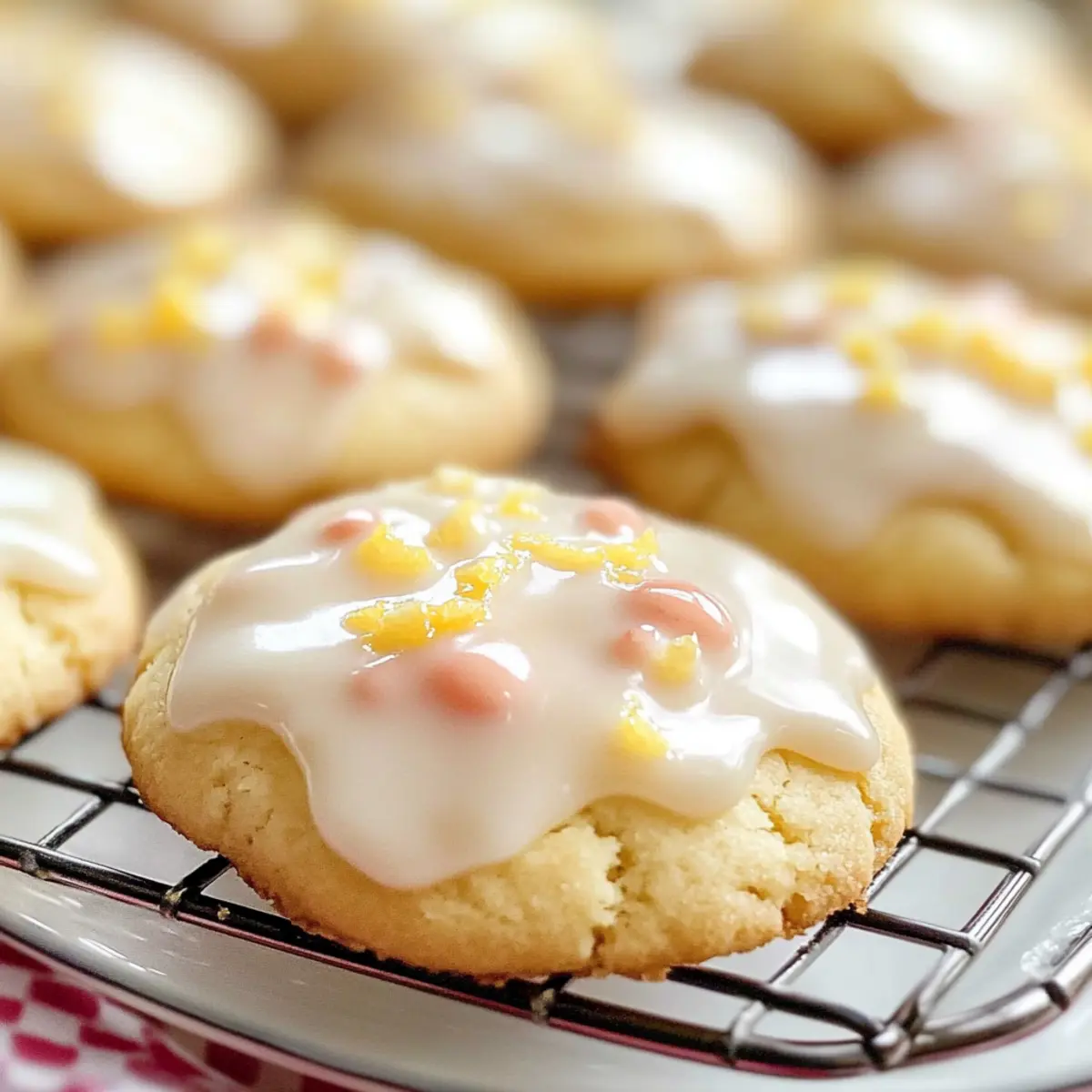 Italienische Ostern Cookies mit Zitronenglasur
