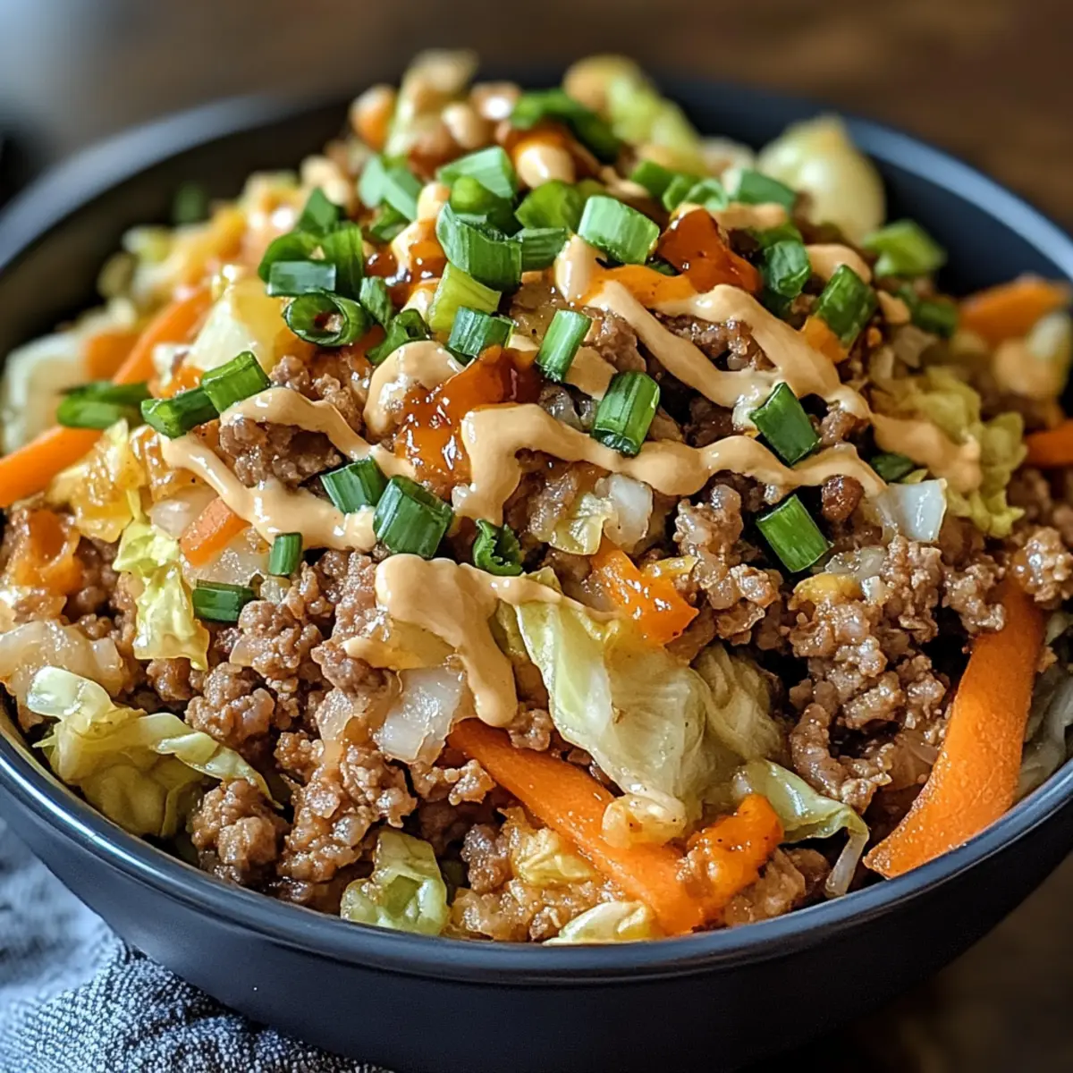 Keto Ei-Rolle in einer Schüssel für Schnelle Köche