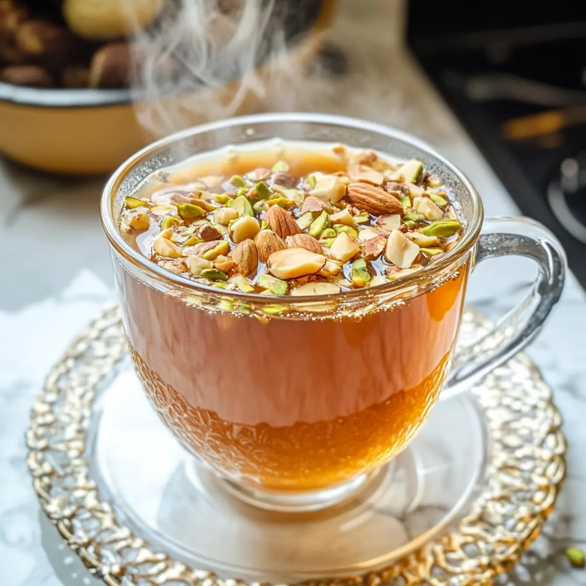 Libanonischer gewürzter Tee für Wohlbefinden zuhause