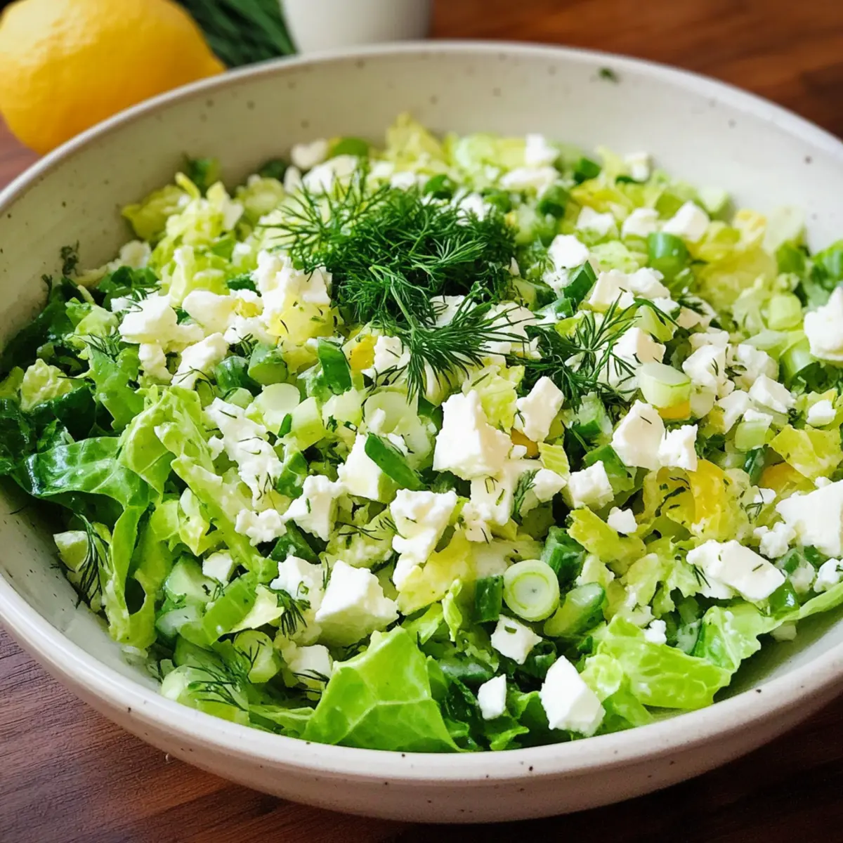 Frischer Maroulosalata (Griechischer Kopfsalat) genießen