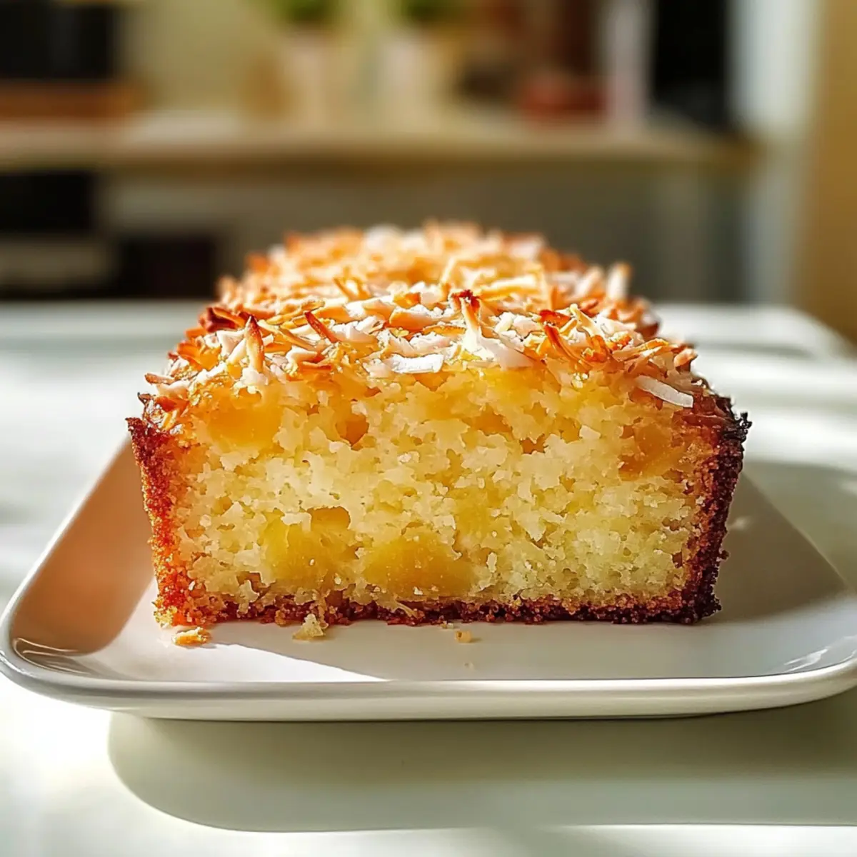 Ananas Kokosnuss Brot für tropische Genussmomente