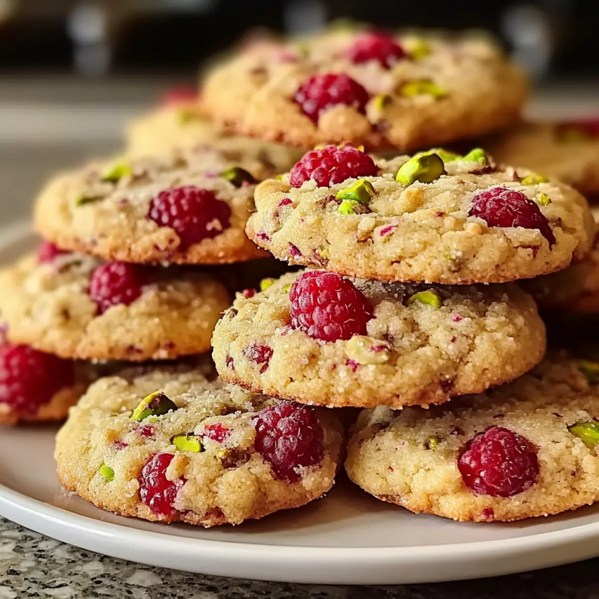 Himbeer-Pistazien-Shortbread-Kekse für jedes Fest