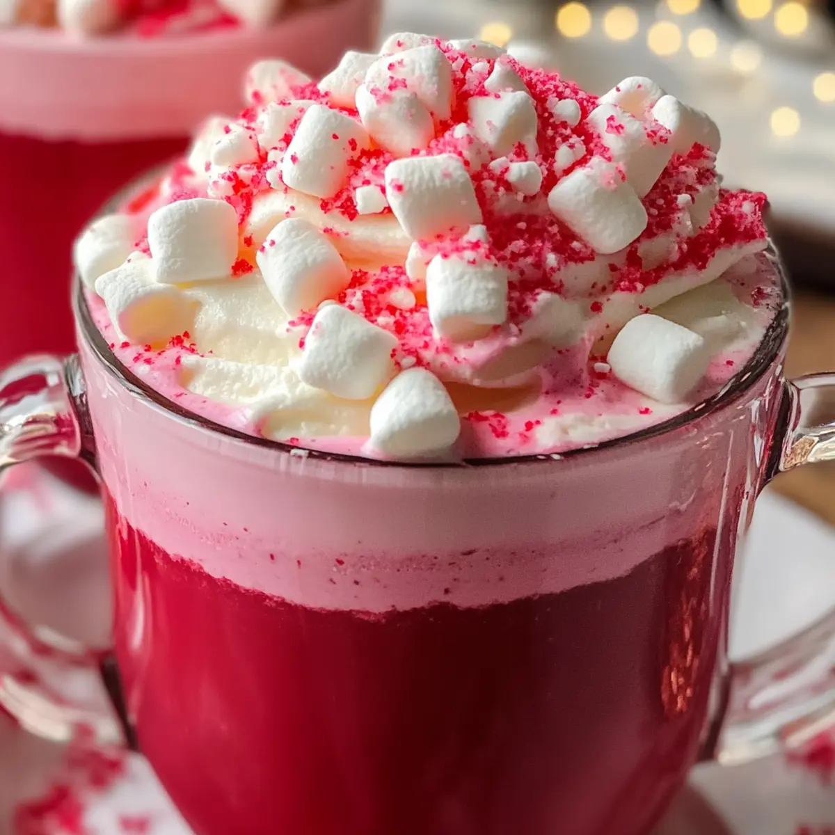Rote Samt heiße Schokolade für gemütliche Abende