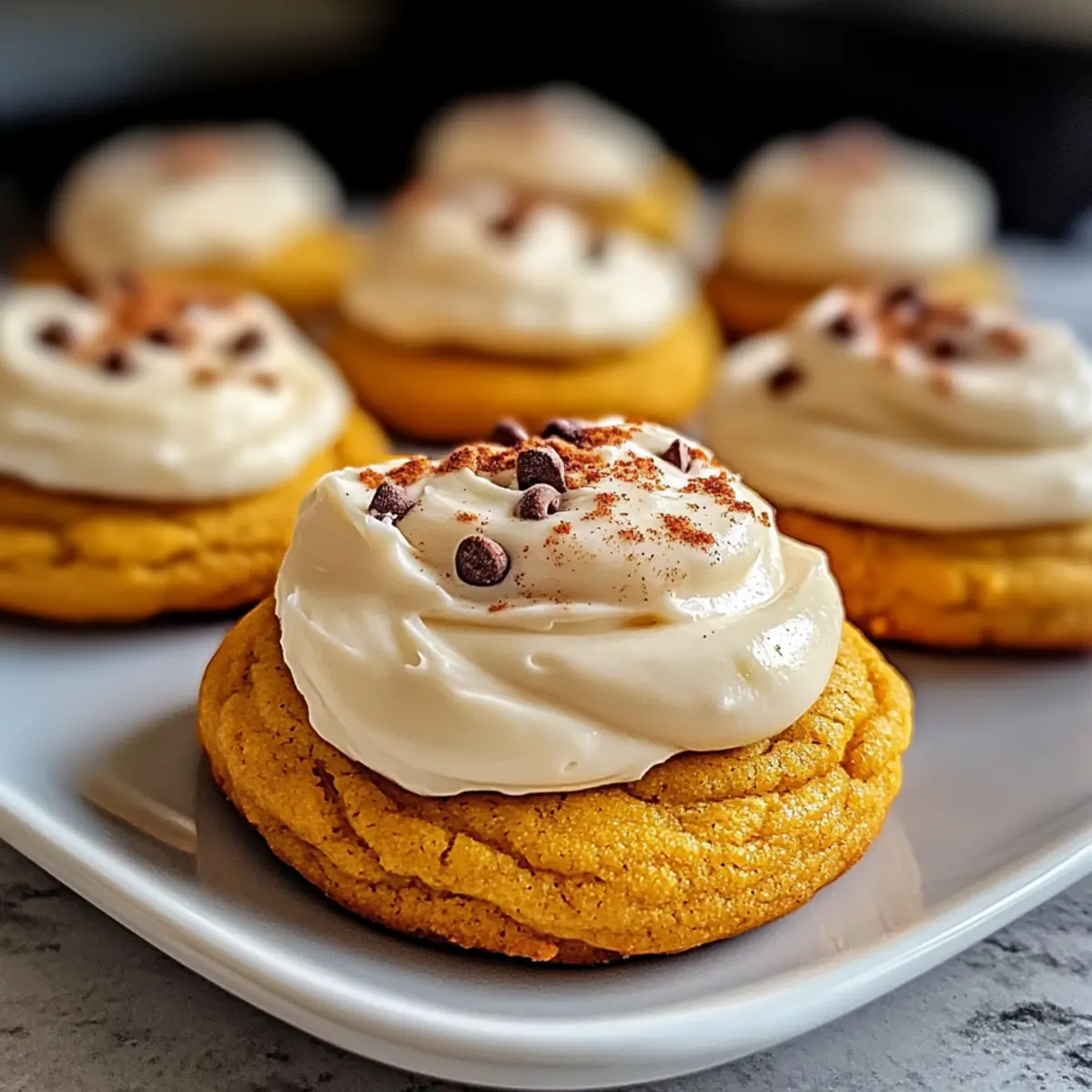 Weiche Kürbisplätzchen mit cremigem Frosting