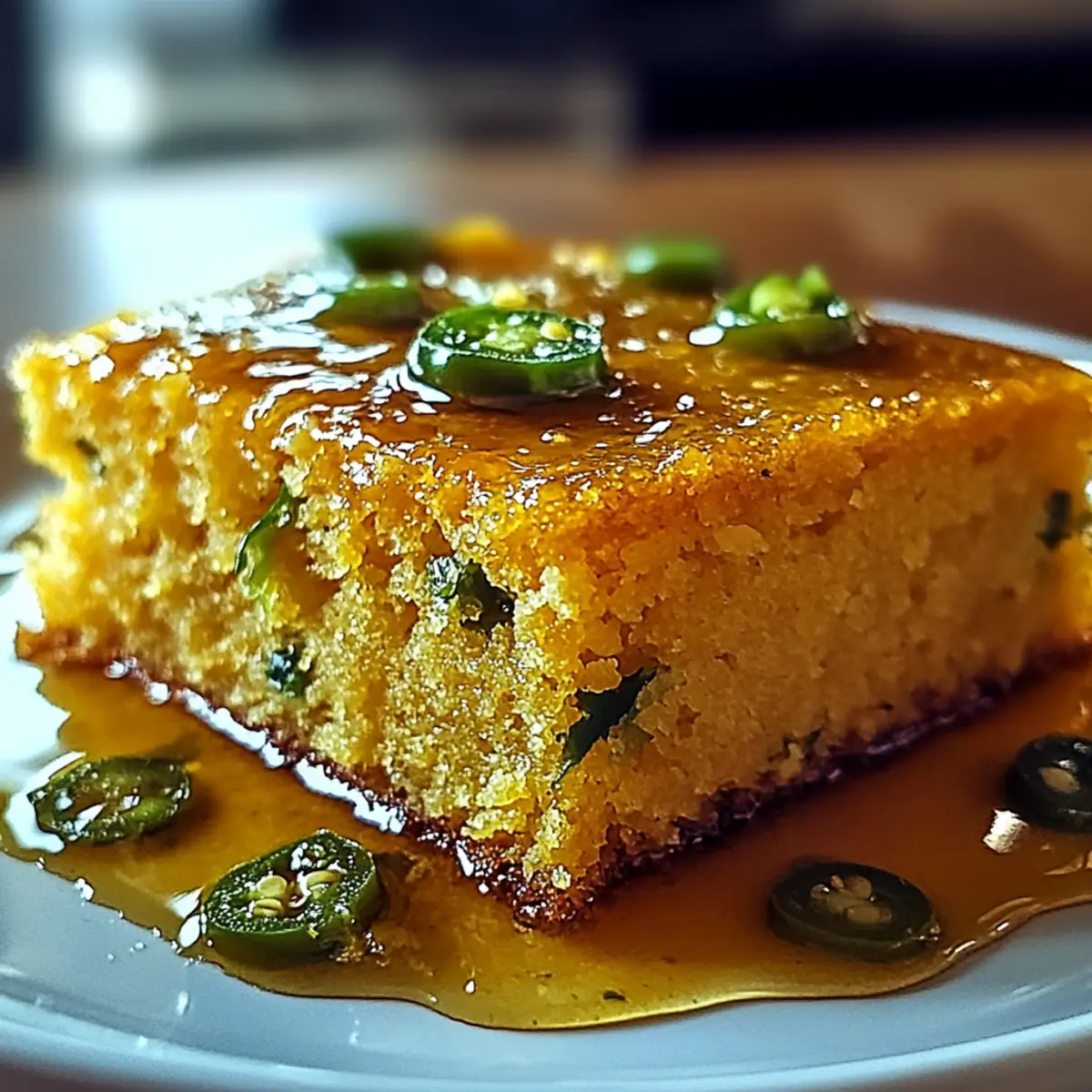 Scharfes Jalapeño-Maisbrot mit Limettenhonigglasur