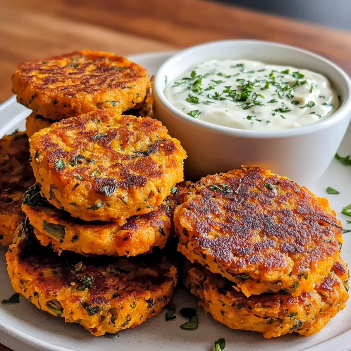 Süßkartoffel Kräuterbratlinge für jeden Anlass