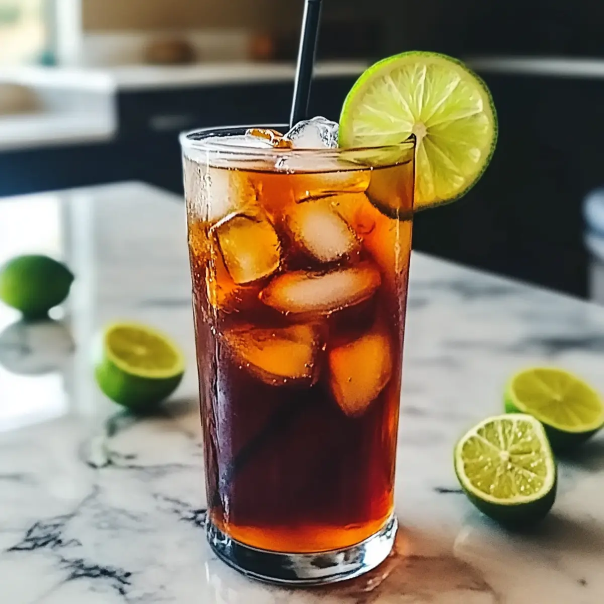 Thailändischer Limetten-Eistee für heiße Sommertage