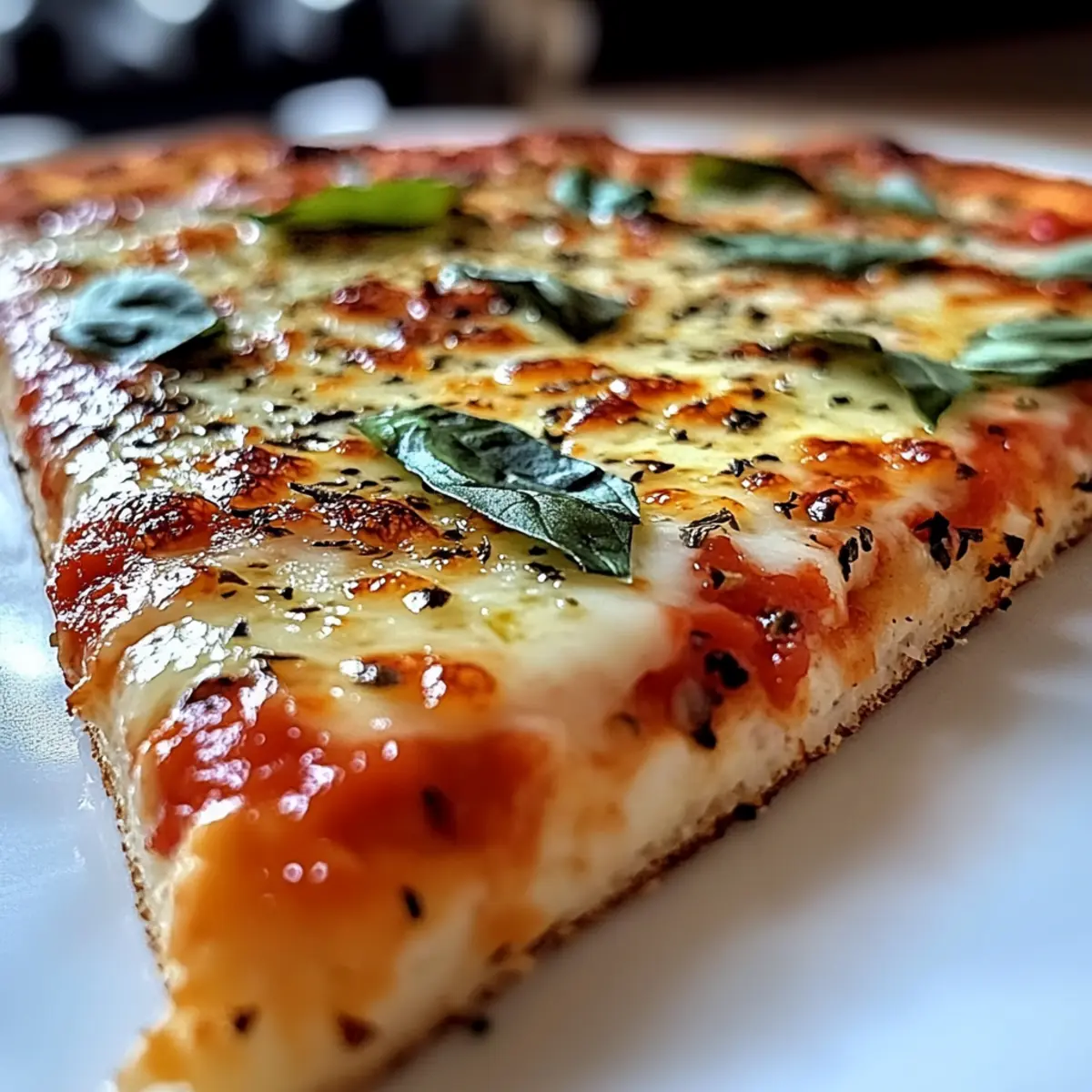 3-Zutaten Hüttenkäse Pizza für schnelles Kochen