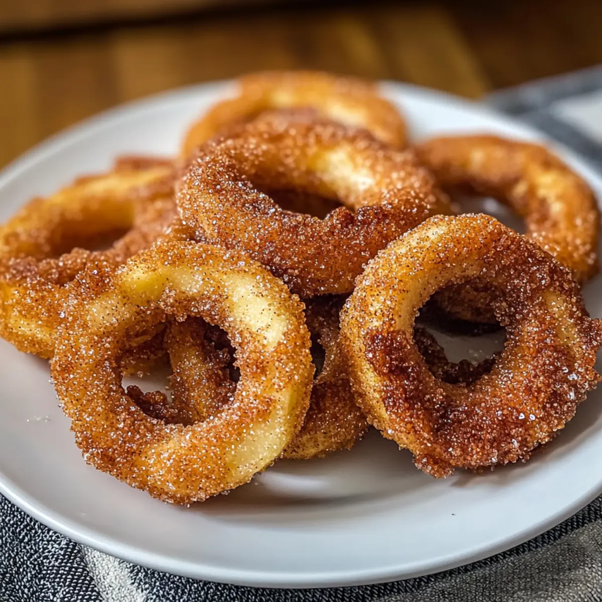 Luftfritteuse Zimt Apfelringe schnell und einfach