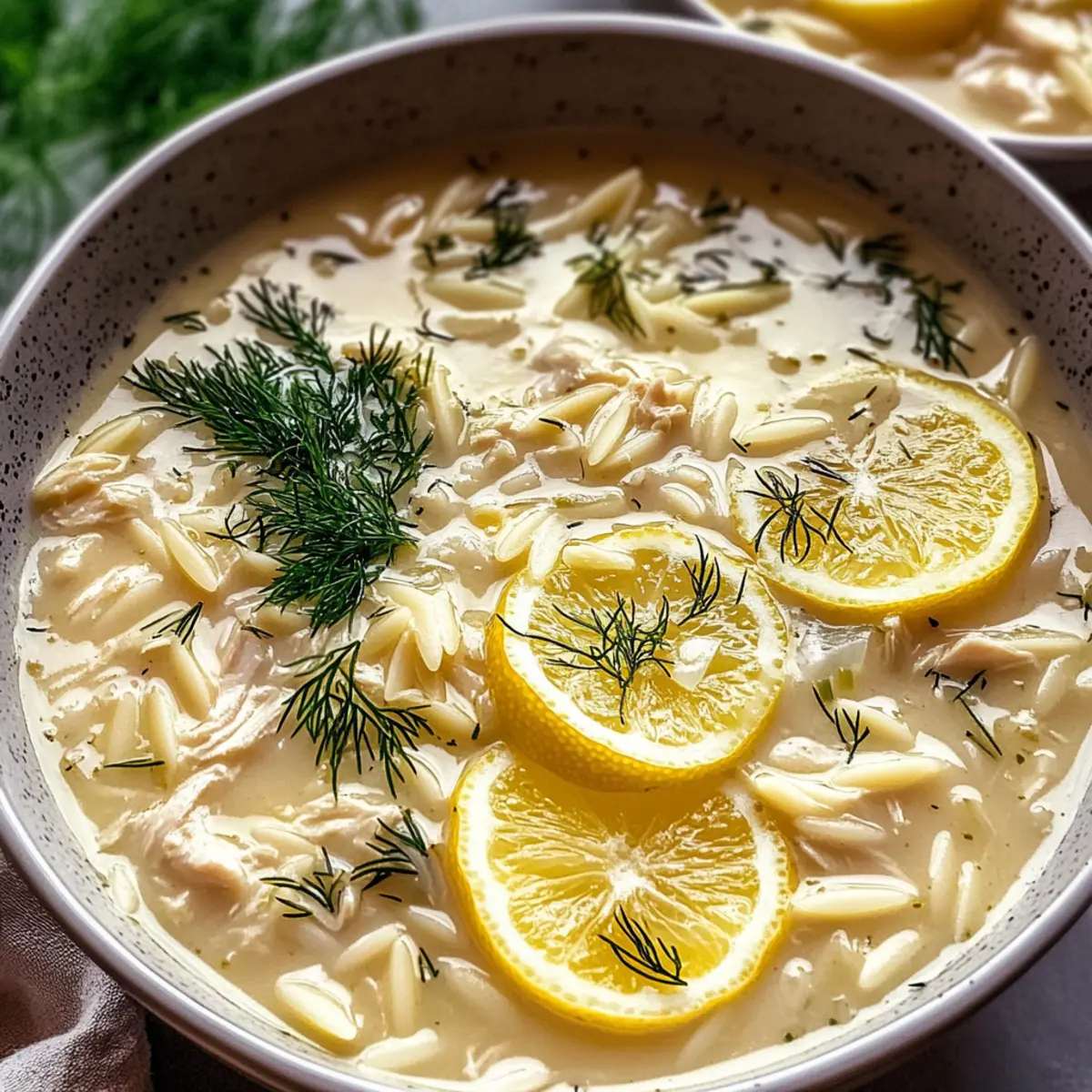 Avgolemono-Suppe mit Orzo für die Seele