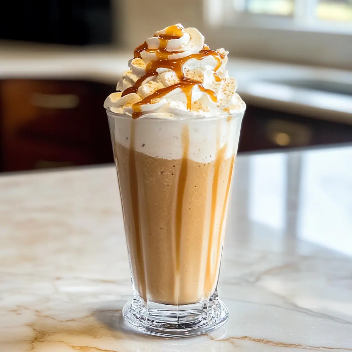 Bananen-Karamell-Frappé in 5 Minuten zubereiten