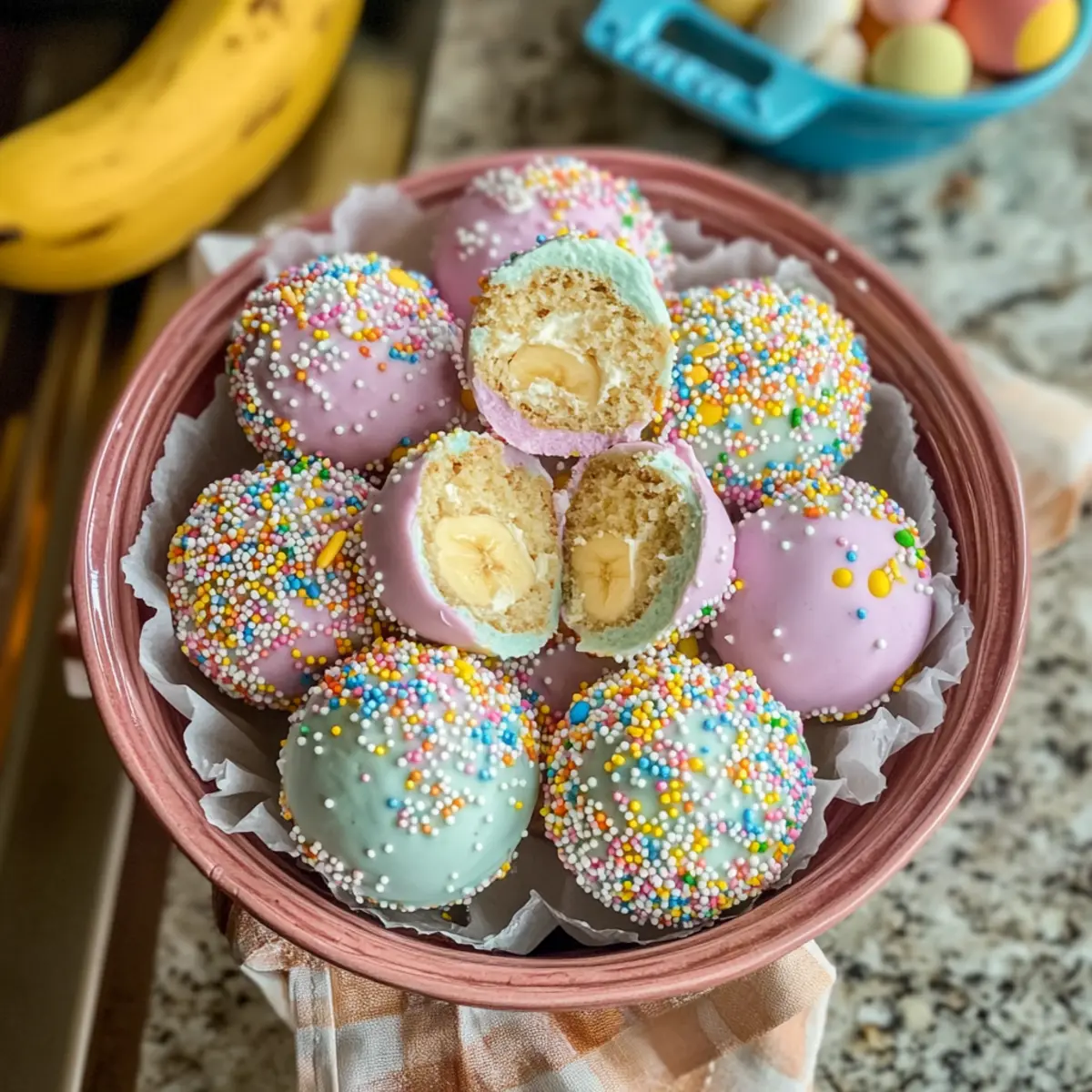 Bananenpudding-Osterpralinen einfach selbstgemacht