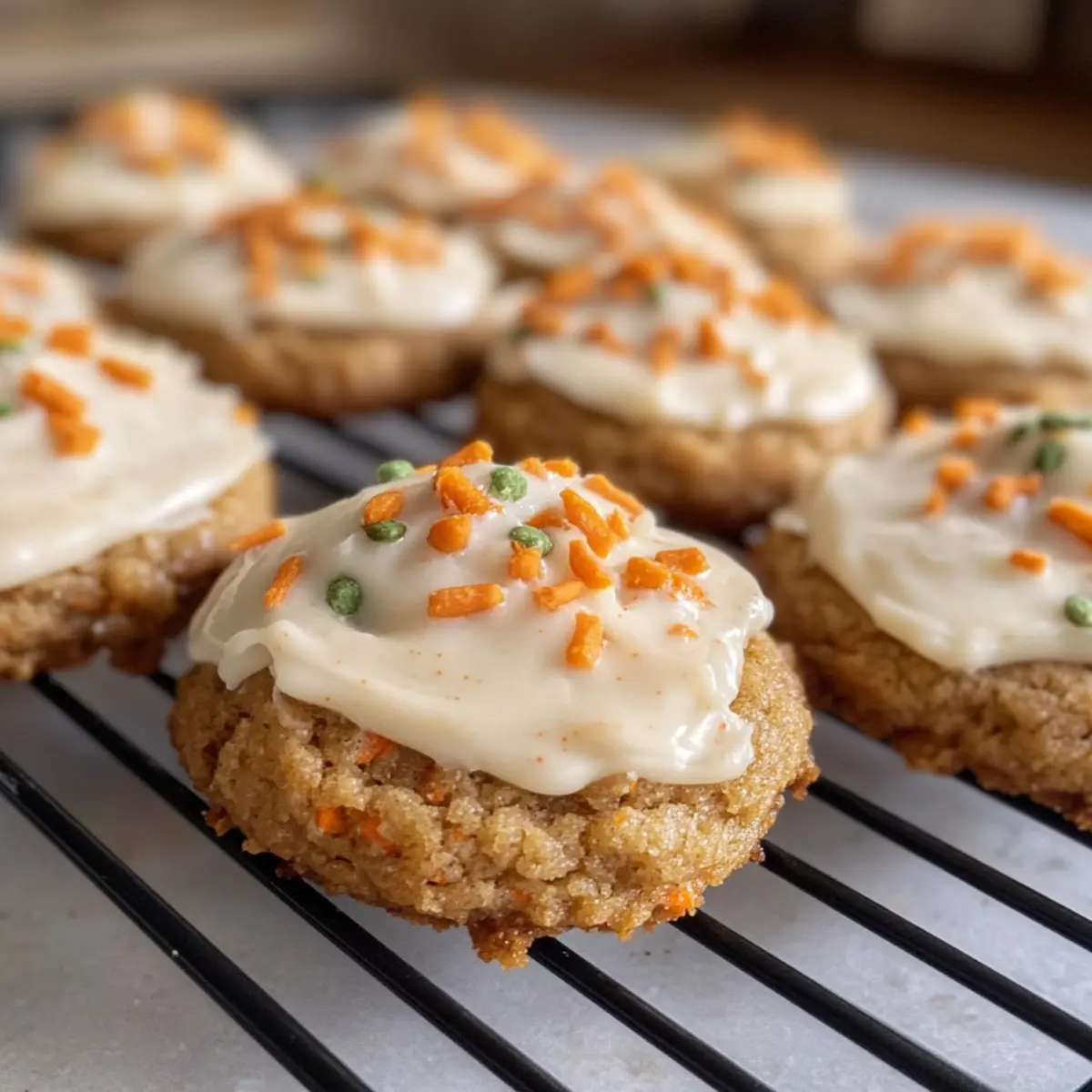Karottenkekse mit cremigem Frosting ganz einfach