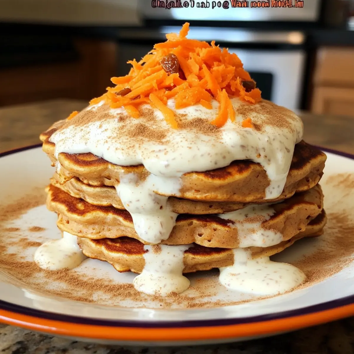 Karottenkuchen Protein Pfannkuchen für Energie morgens