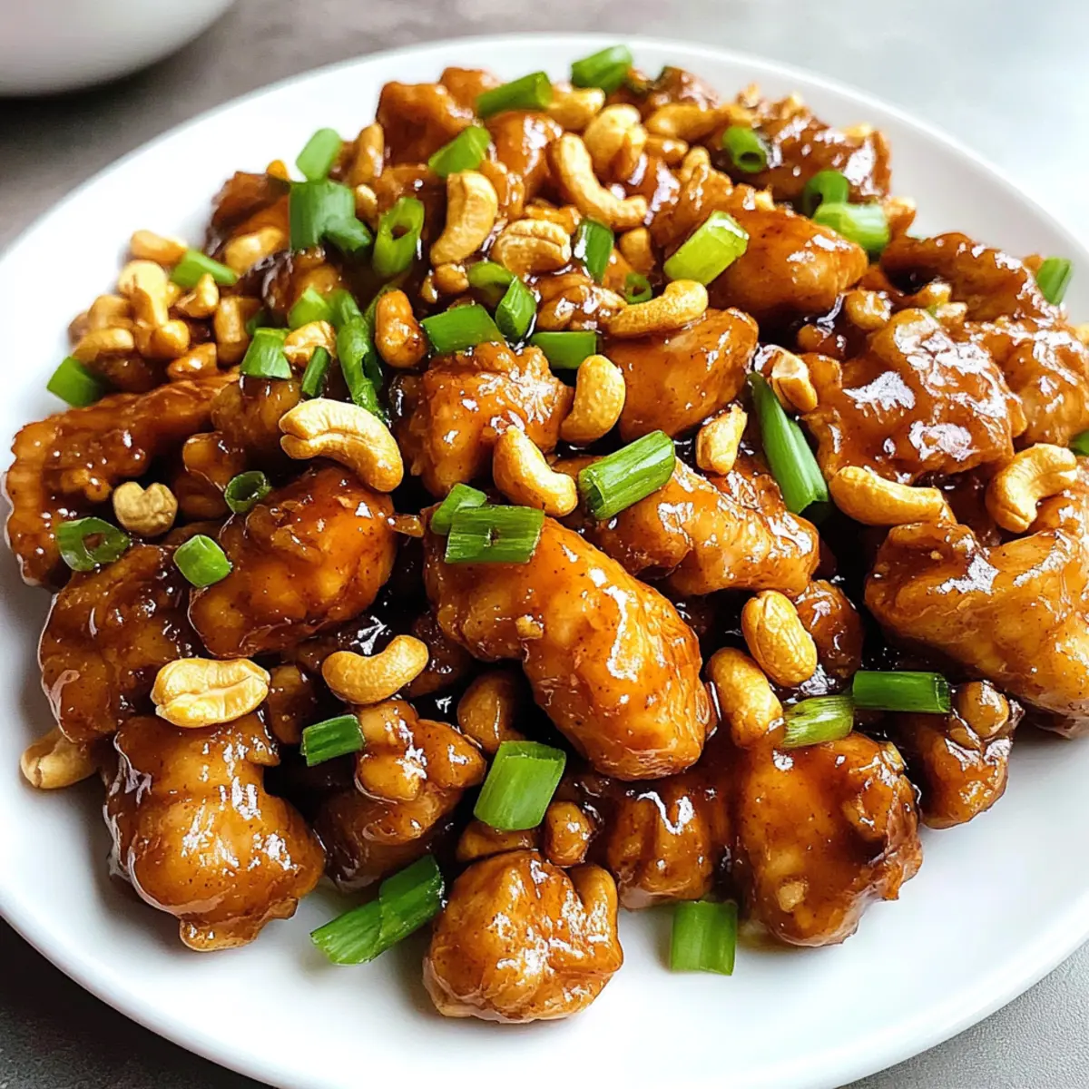 Leckeres Cashew-Hühnchen in 20 Minuten