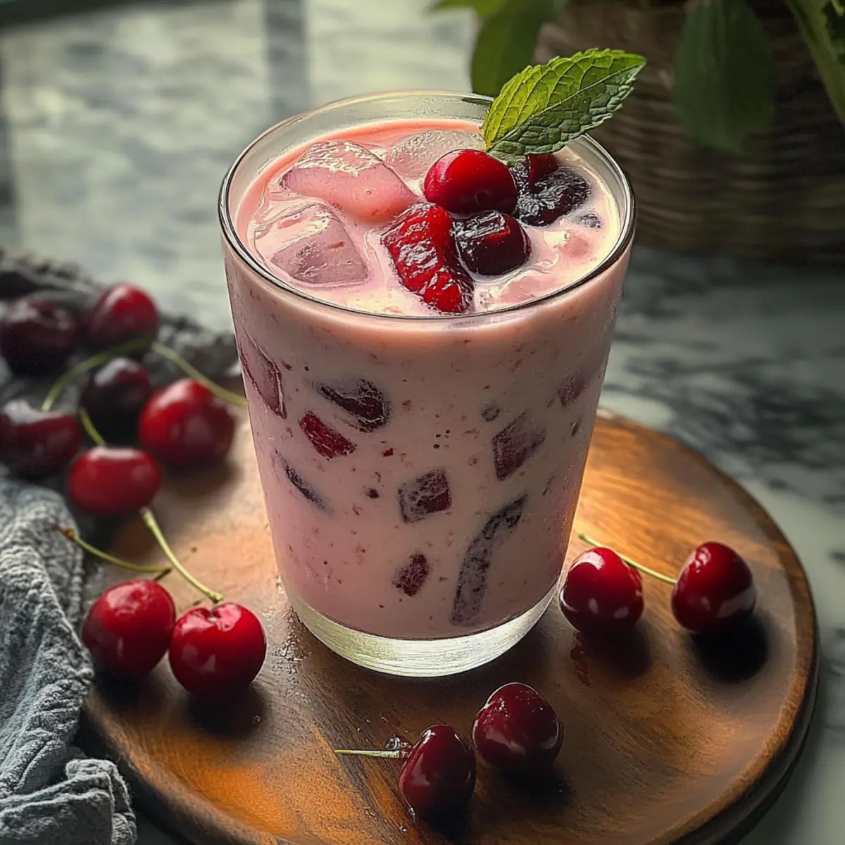 Kirsche Earl Grey Milchtee für heiße Sommertage