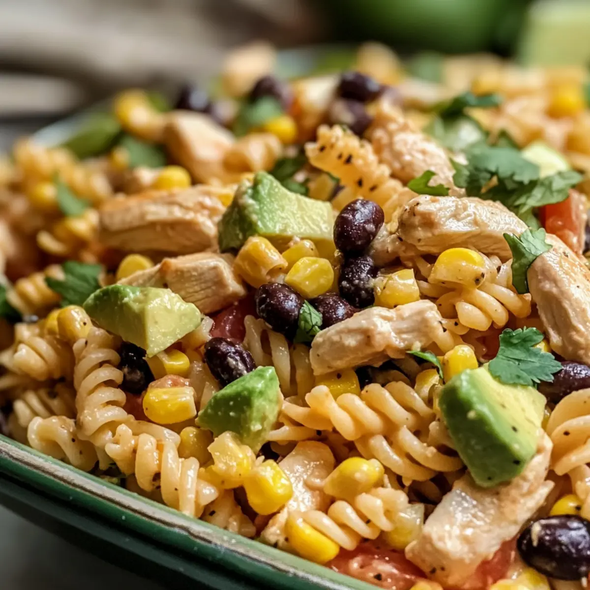 Chipotle Hühnchen Pasta Salat für jede Gelegenheit