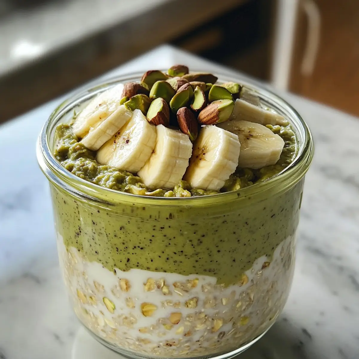 Cremige Pistazien-Overnight-Oats für den perfekten Start