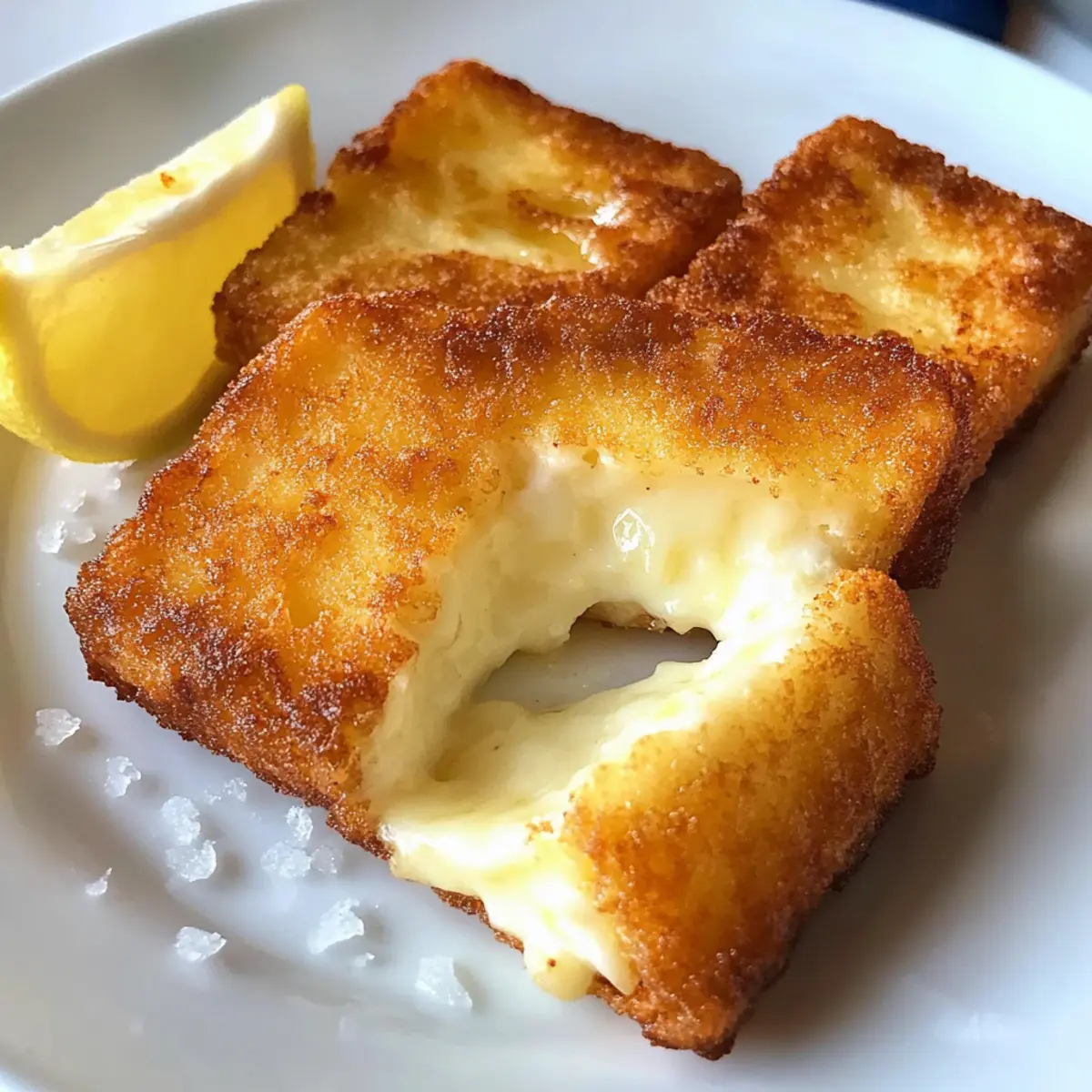 Knuspriger griechischer Frittierter Käse für Dich