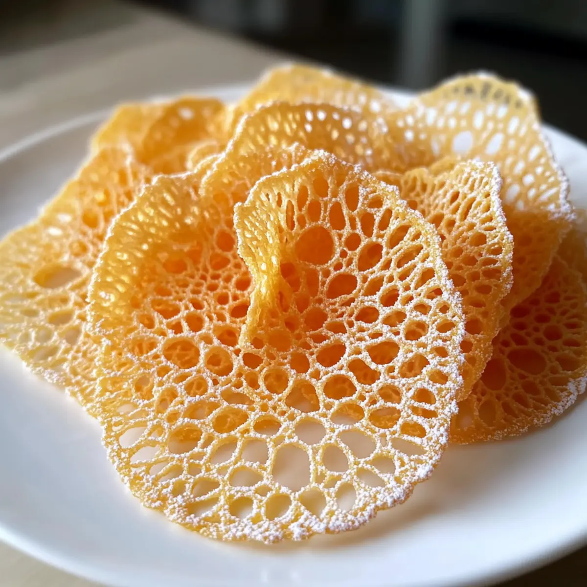 Krosse Orangen-Spitzenkekse für jeden Anlass